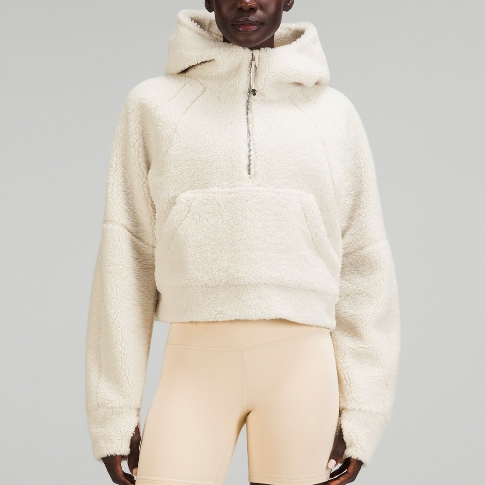 Lululemon Scuba Oversized Half-Zip Fleece Hoodie, Size M/L